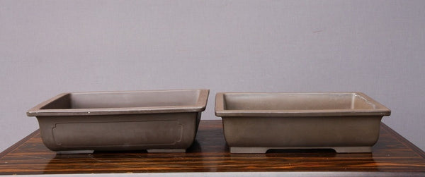 常滑鉢2個セット　　　11号長方 v1192530790