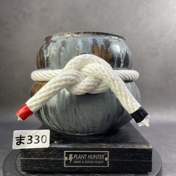 ま330 工業樽型鉢 XL HAND Made 植木鉢 陶器検（アガベ パキプス 姫巌竜 帝黒火焔 factory SRL カタチ製作所 グラキリス 塊根植物 亀甲竜 l1208923543