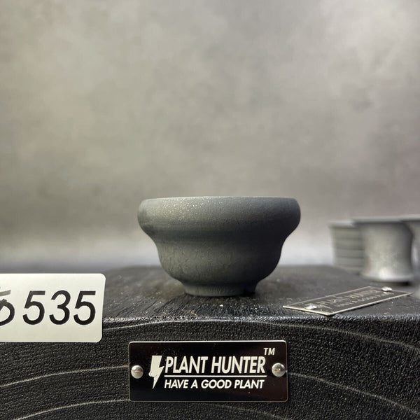 あ535 SS 羽灰釉 HAND Made 植木鉢 陶器 検（アガベパキプス 姫帝天 黒火 factory 塊根植物 カタチ製作所 invisible raw factory v1211499953