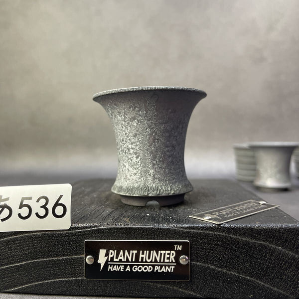 あ536 SS 羽灰釉 HAND Made 植木鉢 陶器 検（アガベパキプス 姫帝天 黒火 factory 塊根植物 カタチ製作所 invisible raw factory 1211490349