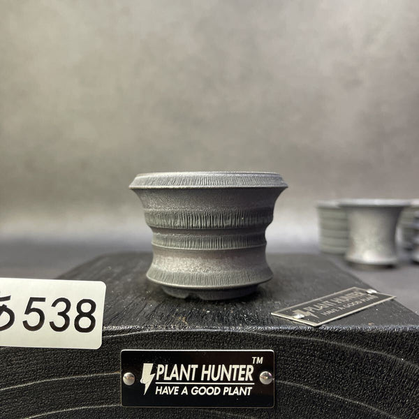 あ538 SS 羽灰釉 HAND Made 植木鉢 陶器 検（アガベパキプス 姫帝天 黒火 factory 塊根植物 カタチ製作所 invisible raw factory f1211493146