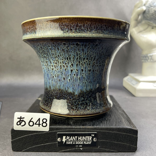 あ648 XL 星雲天目 HAND Made 植木鉢 陶器検（アガベ パキプス 姫巌竜 帝釈天 黒火焔 factory SRL カタチ製作所 グラキリス 塊根植物 亀甲 t1211759094