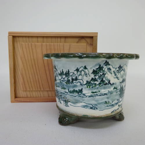 盆栽鉢 陶翠 箱付き 丸鉢 d1198421295