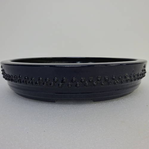 盆栽鉢 立花造印 鋲打ち丸鉢 s1198410644