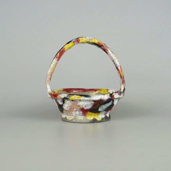 盆栽鉢 文山 越前文山 小型 高さ 約15cm 鯖江園芸 丸鉢 取手付き 釉薬 観賞用  新品 x1198408144