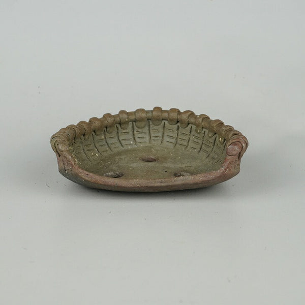 盆栽鉢 文山 越前文山 小型 長辺 約12cm 鯖江園芸 変形鉢 焼締  新品 h1198425373