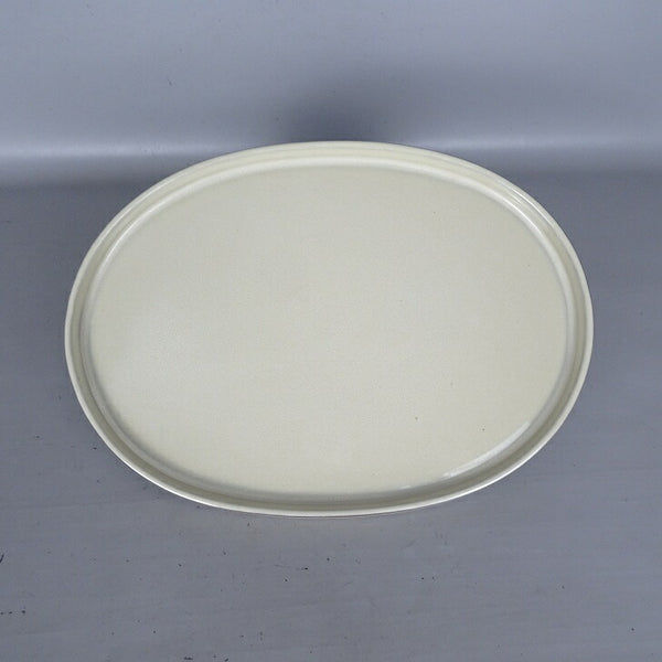 中古 水盤 春松 中型 長辺 約 31.2cm 楕円 鉢 水石 盆栽 花器 釉薬  中古 p1198421360