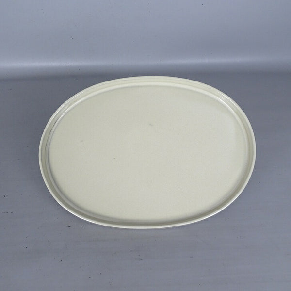 中古 水盤 春松 中型 長辺 約 31.3cm 楕円 鉢 水石 盆栽 花器 釉薬  中古 m1198404234