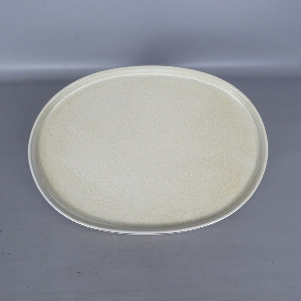 中古 水盤 春松 中型 長辺 約 31.5cm 楕円 鉢 水石 盆栽 花器 釉薬  中古 1198406471