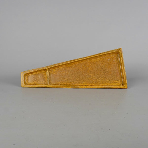 中古 水盤 常滑 服部 中型 長辺 約 29cm 長方 鉢 水石 盆栽 花器  中古 l1198414656