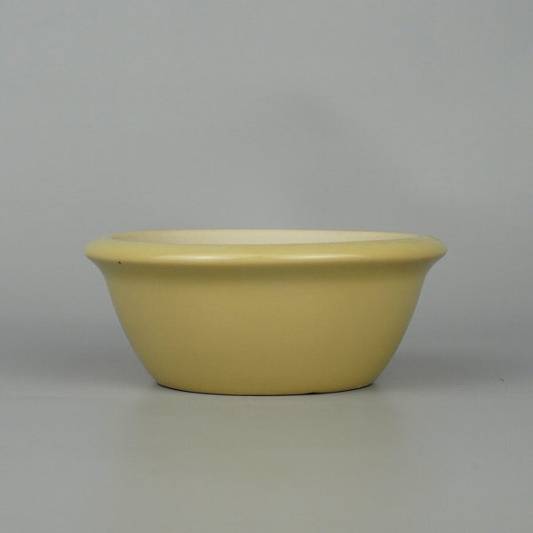 近盆撰 外縁 丸鉢 釉薬 白釉 盆栽鉢 新品 u1198425234