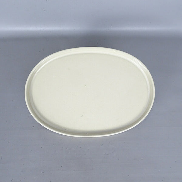 中古 水盤 春松 中型 長辺 約 28.4cm 楕円 鉢 水石 盆栽 花器 釉薬  中古 o1198423874