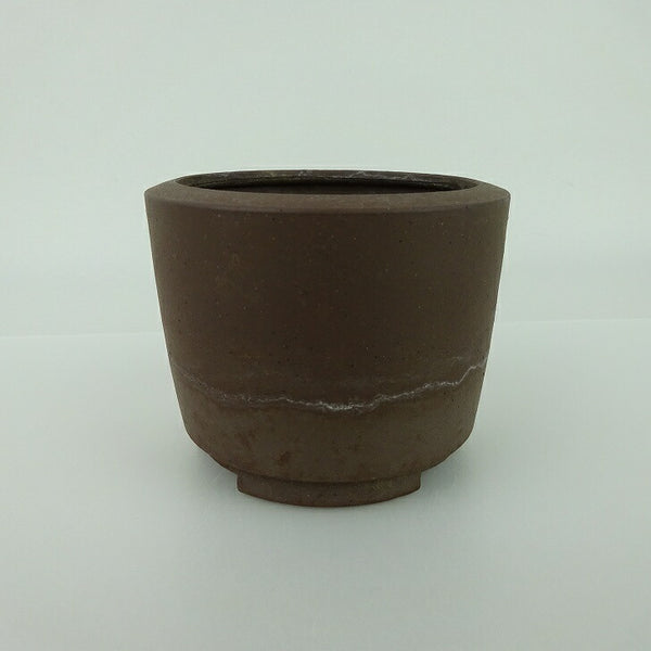 中古 盆栽鉢 常滑 英明 小鉢 長辺 約7.8cm 丸鉢 泥物  中古鉢 o1198427264
