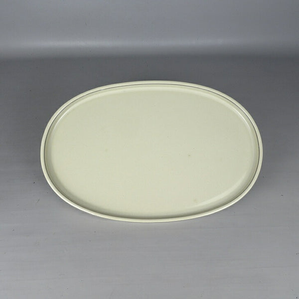 中古 水盤 春松 中型 長辺 約 40.4cm 楕円 鉢 水石 盆栽 花器 釉薬  中古 v1198435744