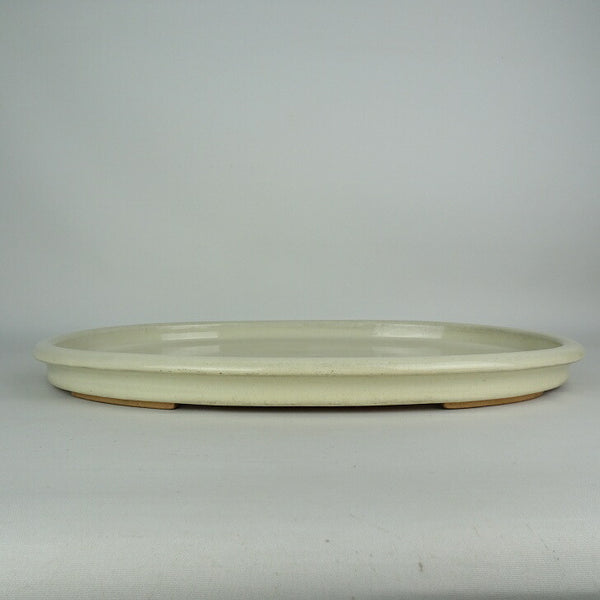 中古水盤 壹興造記 大型 長辺 約54.5cm 楕円 鉢 水石 盆栽 花器  中古 x1198410094