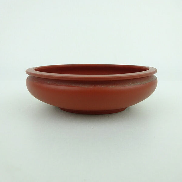 盆栽鉢 石山 小鉢 長辺 約9.5cm 丸鉢 縁付 袋式 泥物  新品 l1198415405