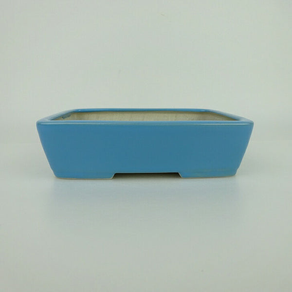 盆栽鉢 青香 小型 長辺 約14.8cm 長方鉢 釉薬 d1198427704