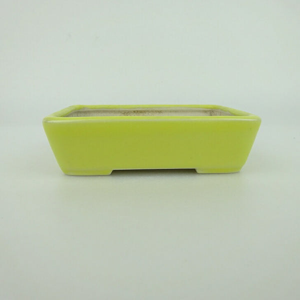 盆栽鉢 青香 小鉢 長辺 約9.3cm 長方鉢 釉薬 e1198413266