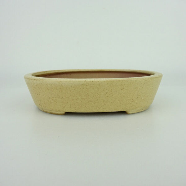 盆栽鉢 青香 小型 長辺 約14.5cm 楕円鉢 釉薬 r1198408962