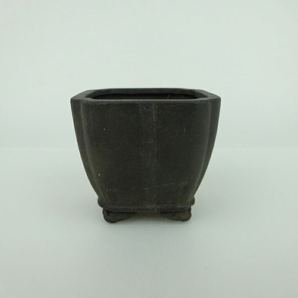盆栽鉢 青香 小鉢 長辺 約6.5cm 正方鉢 隅入 雲足 下帯 泥物 c1198411561