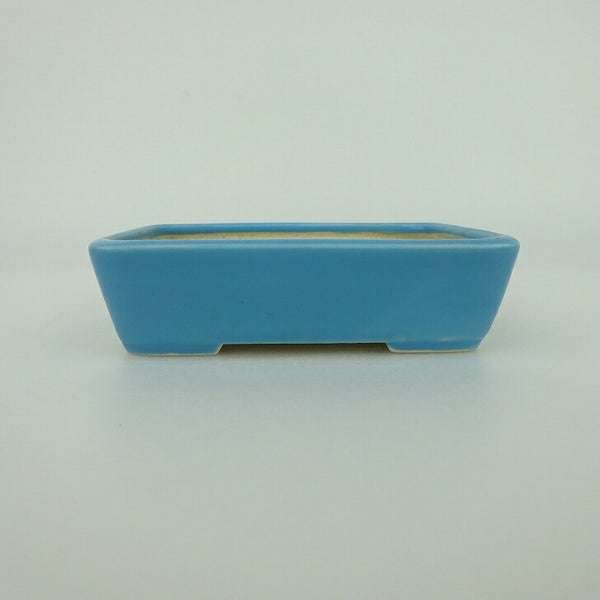 盆栽鉢 青香 小鉢 長辺 約9.3cm 長方鉢 釉薬 o1198422230