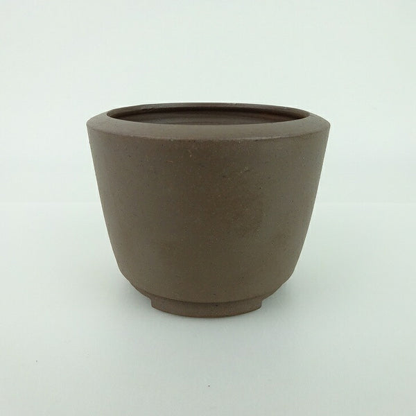 中古 盆栽鉢 常滑 英明 小鉢 長辺 約8cm 丸鉢 泥物  中古鉢 c1198412309