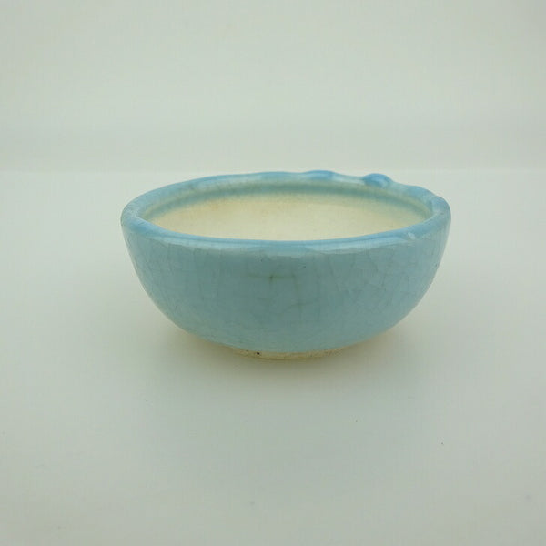 盆栽鉢 青香 小鉢 長辺 約6.2cm 丸鉢 釉薬 u1198423187