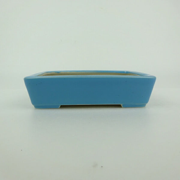 盆栽鉢 青香 小型 長辺 約12cm 長方鉢 釉薬 1198401597