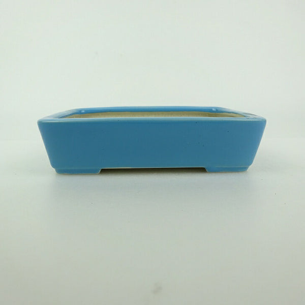 盆栽鉢 青香 小型 長辺 約12.1cm 長方鉢 釉薬 d1198427757