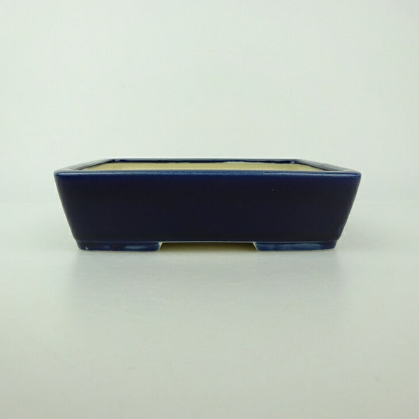 盆栽鉢 青香 小型 長辺 約14.5cm 長方鉢 釉薬 o1198427465