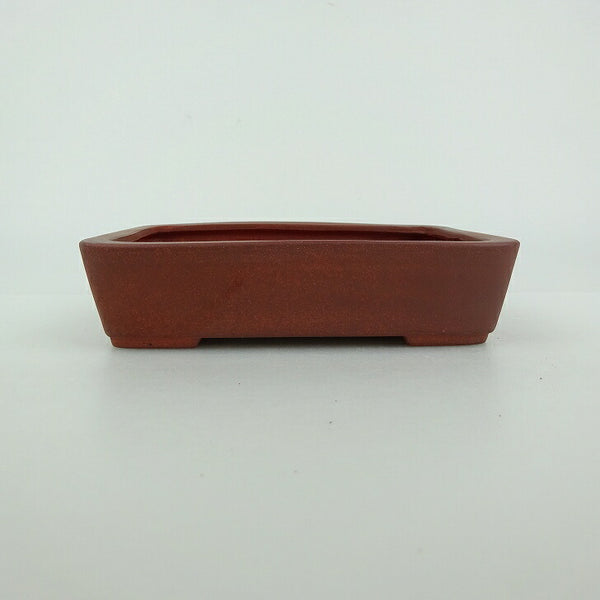 盆栽鉢 青香 小型 長辺 約11.7cm 長方鉢 泥物 o1198424133