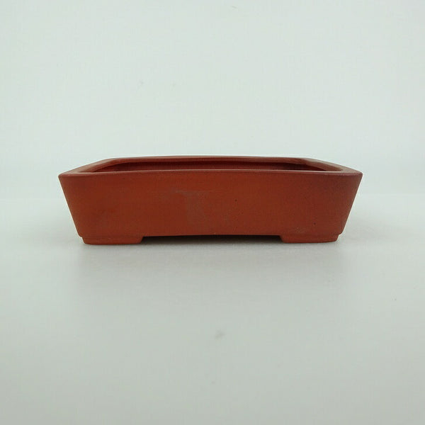 盆栽鉢 青香 小型 長辺 約11.7cm 長方鉢 泥物 j1198419652