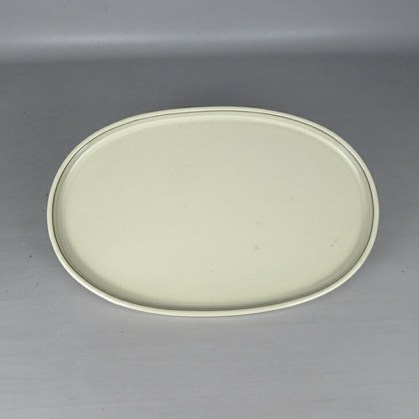 中古 水盤 春松 中型 長辺 約 40.5cm 楕円 鉢 水石 盆栽 花器 釉薬  中古 p1198420119