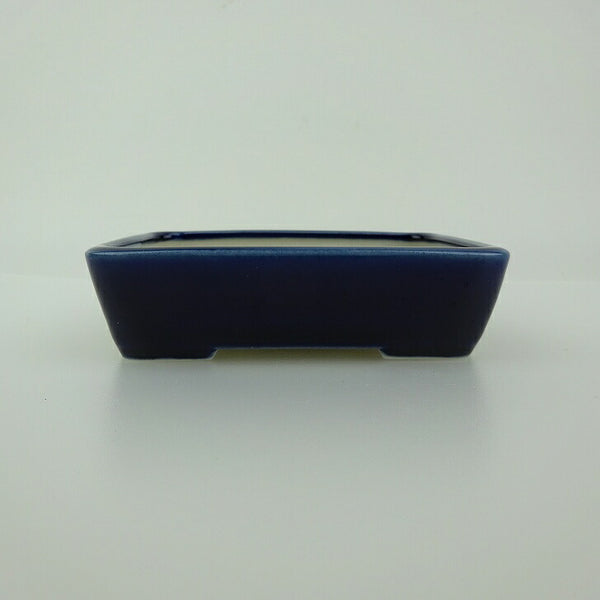 盆栽鉢 青香 小鉢 長辺 約9.3cm 長方鉢 釉薬 x1198416703