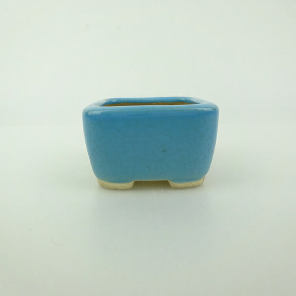 盆栽鉢 青香 豆鉢 長辺 約4.5cm 正方鉢 釉薬 c1198402899