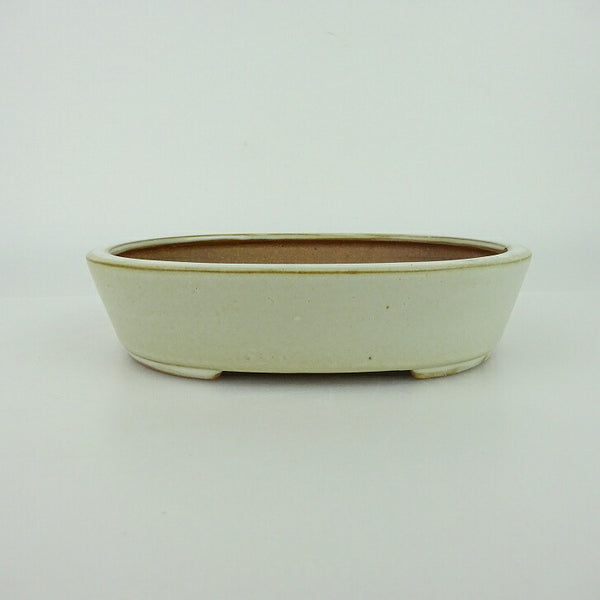 盆栽鉢 青香 小型 長辺 約14.5cm 楕円鉢 釉薬 l1198415950