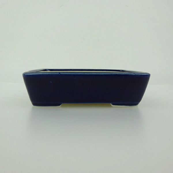 盆栽鉢 青香 小鉢 長辺 約9.3cm 長方鉢 釉薬 c1198410616