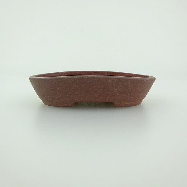 盆栽鉢 青香 小鉢 長辺 約8.2cm 楕円鉢 泥物 g1198423650