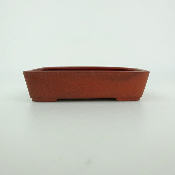 盆栽鉢 青香 小型 長辺 約11.7cm 長方鉢 泥物 h1198422334
