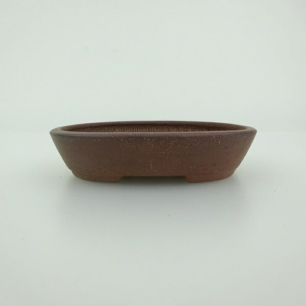 盆栽鉢 青香 小鉢 長辺 約8.2cm 楕円鉢 泥物 d1198419696