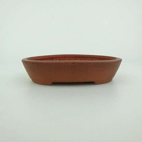 盆栽鉢 青香 小鉢 長辺 約9.8cm 楕円鉢 泥物 o1198426219