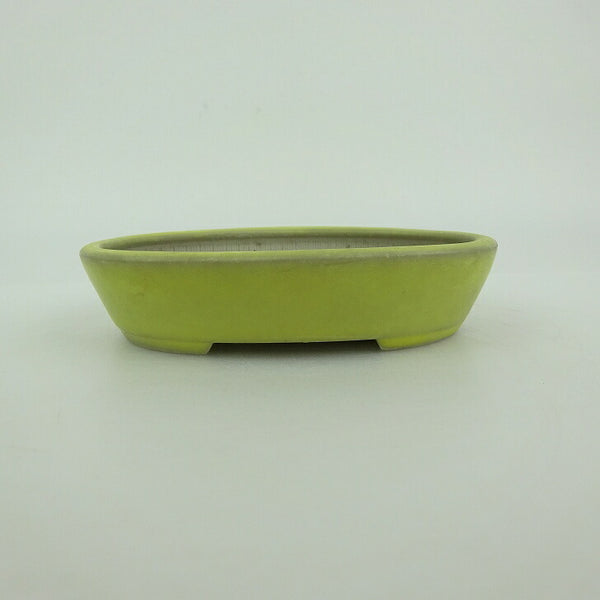 盆栽鉢 青香 小型 長辺 約10cm 楕円鉢 釉薬 e1198413222