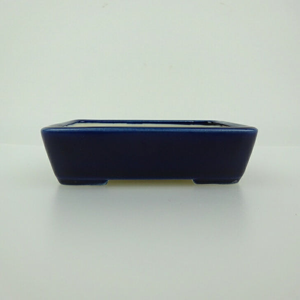 盆栽鉢 青香 小鉢 長辺 約9.3cm 長方鉢 釉薬 q1198415061