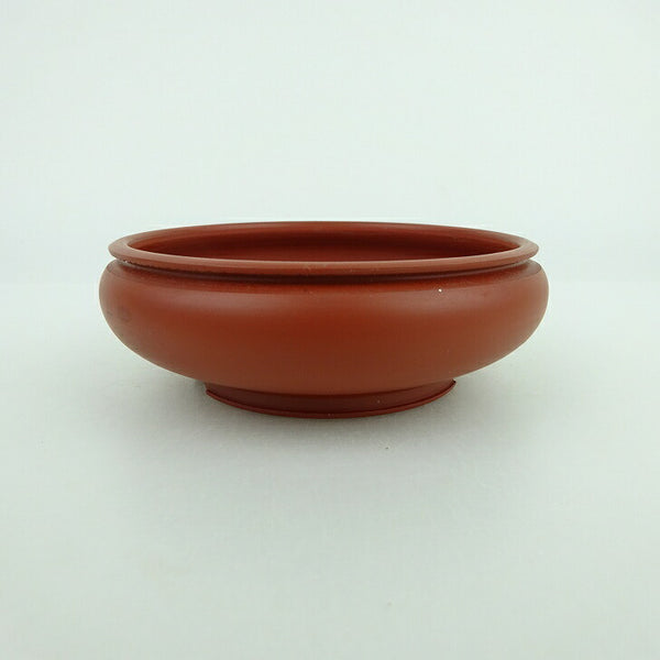 盆栽鉢 石山 小鉢 長辺 約9.3cm 丸鉢 縁付 袋式 泥物  新品 r1198400540