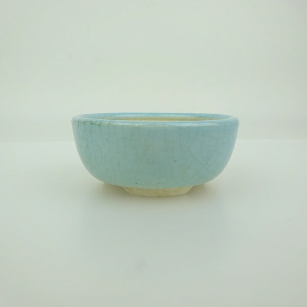盆栽鉢 青香 小鉢 長辺 約6cm 丸鉢 釉薬 t1198413654