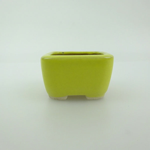 盆栽鉢 青香 豆鉢 長辺 約4.5cm 正方鉢 釉薬 s1198411844