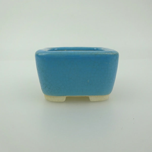 盆栽鉢 青香 豆鉢 長辺 約4.5cm 正方鉢 釉薬 j1198409844