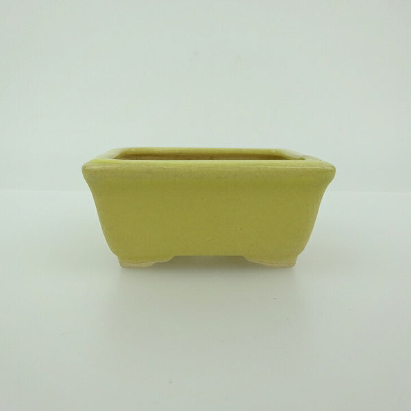 盆栽鉢 青香 小鉢 長辺 約6cm 長方鉢 貫入 縁付 釉薬 o1198420791