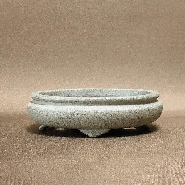 盆栽鉢 常滑 柴勝 小型 長辺 約13.5cm 楕円鉢 袋式 泥物  新品 e1198408795