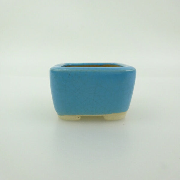 盆栽鉢 青香 豆鉢 長辺 約4.5cm 正方鉢 釉薬 1198407311
